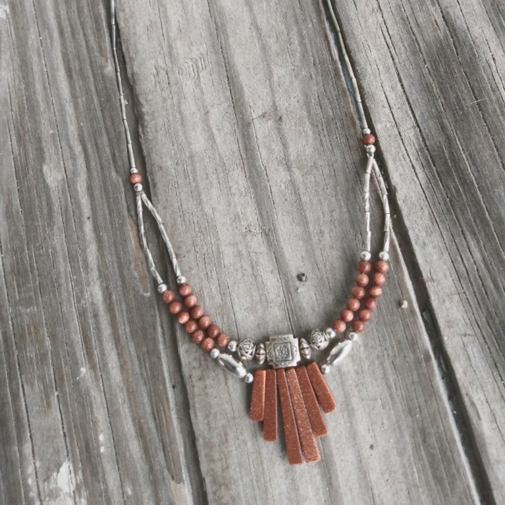 Sterling Silver Indian necklace